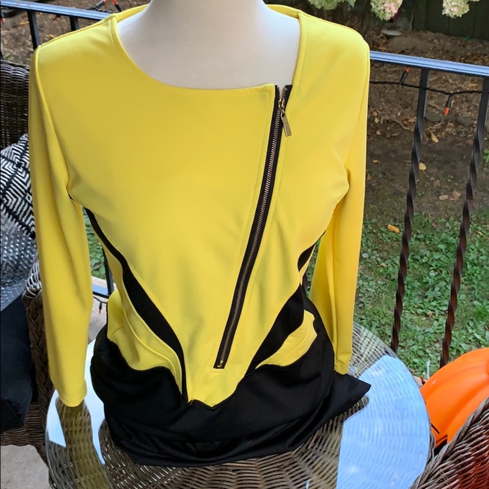 Kivenst xl black and yellow dress